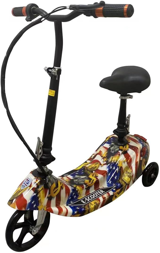 Top Gear Electric Scooter with Seat Yellow 24V - Colorland Toys