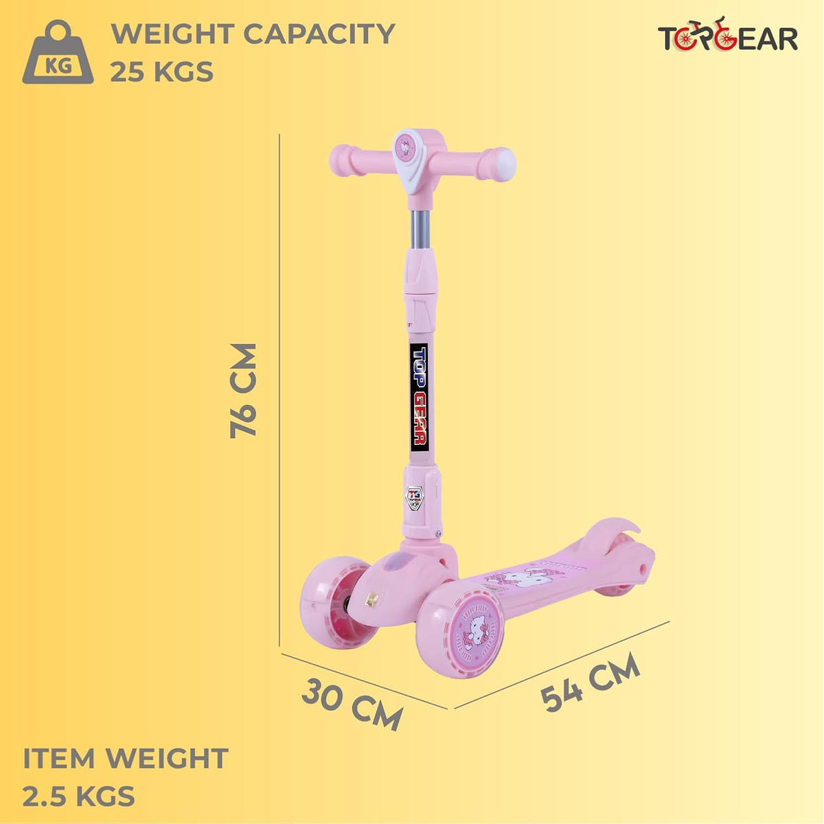Top Gear Hello Kitty Scooter Pink TG-690 — image 5
