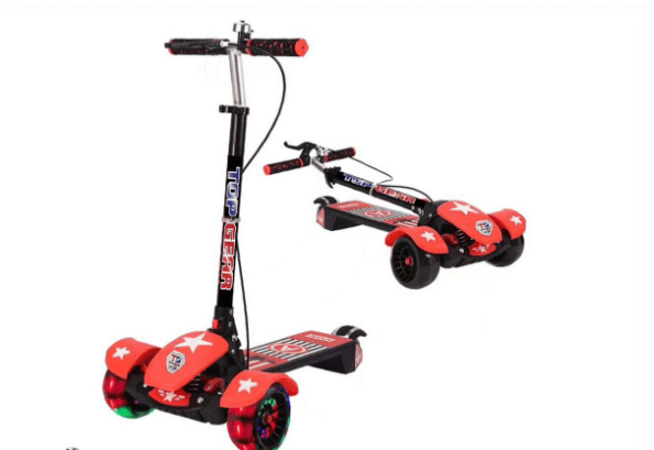 Top Gear Kick Scooter with Brake Red TG - 119 - Colorland Toys