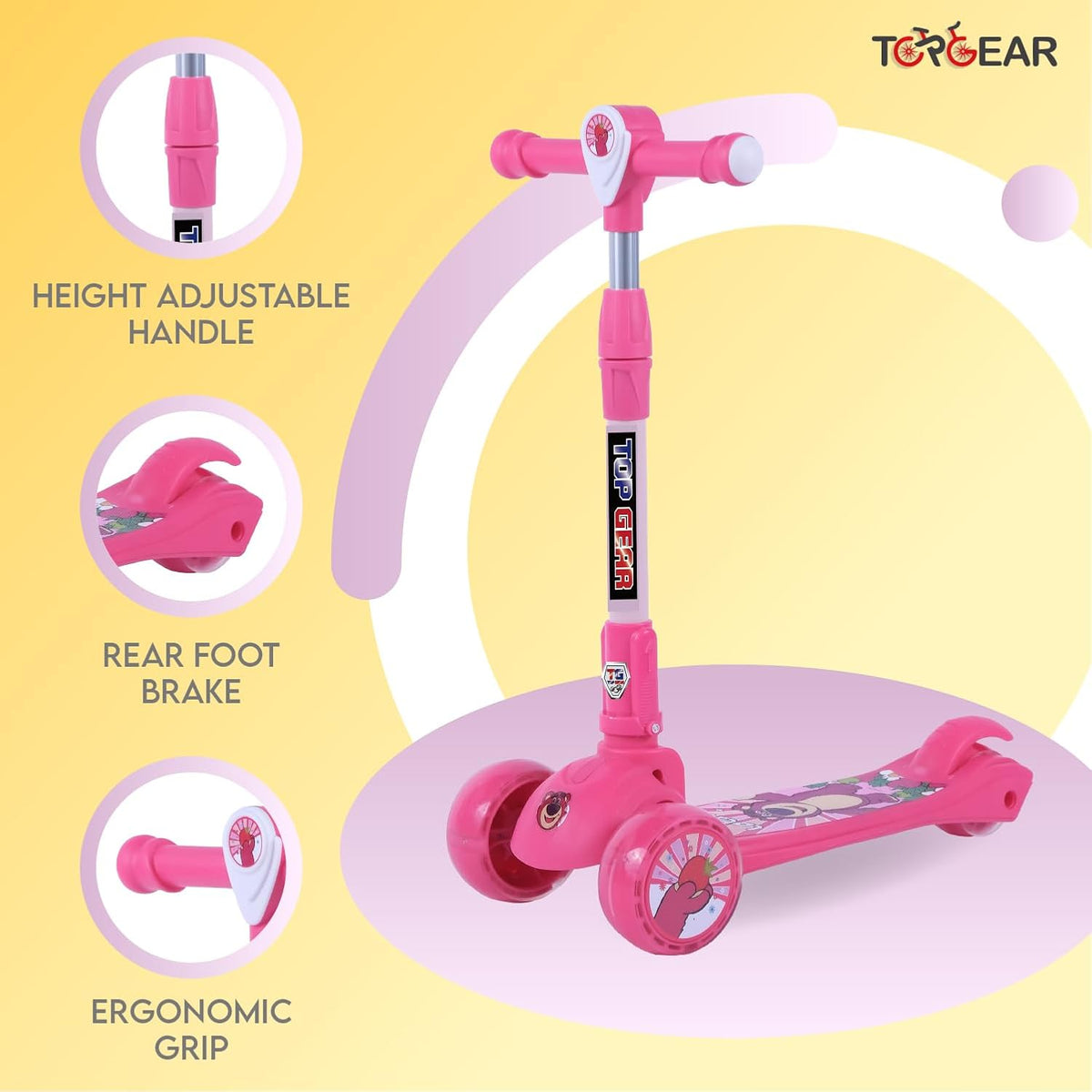 Top Gear Lotso Scooter Dark Pink TG-690 — image 2