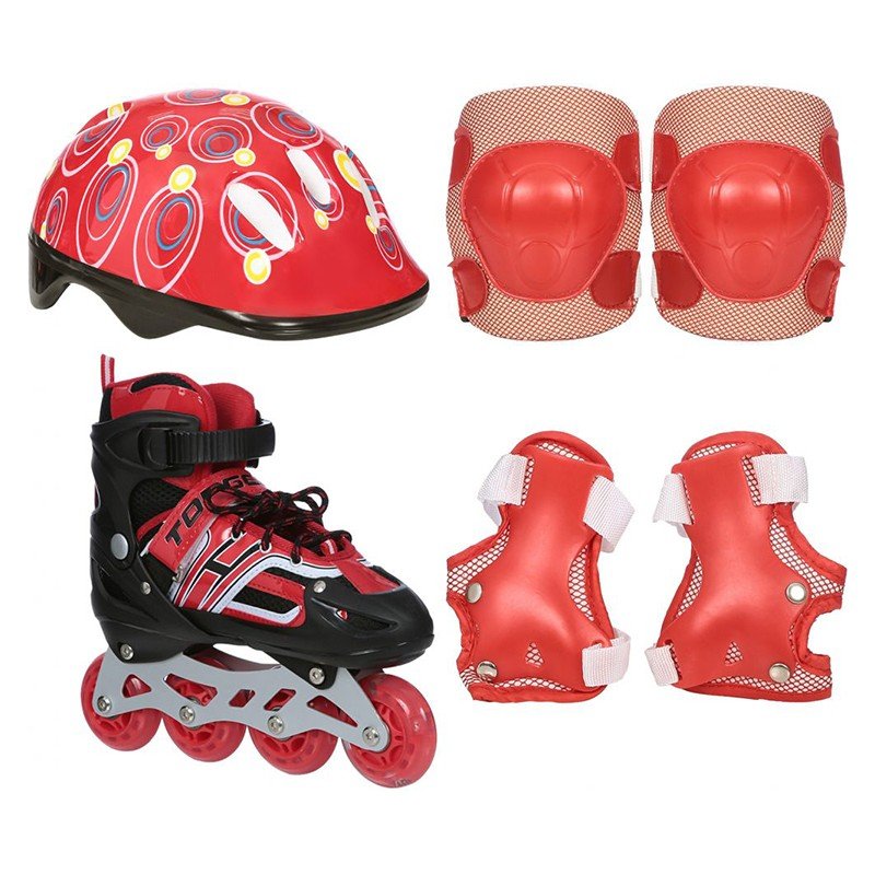 Top Gear Roller Skate Shoes 34-37 Red TG-9006 — image 1