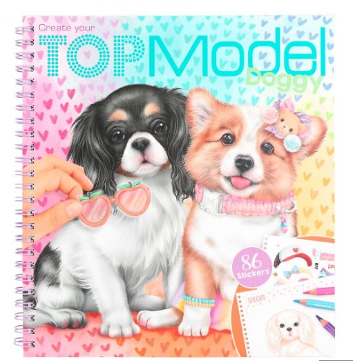 TOPModel Create Your Doggy Colouring Book TM-12164