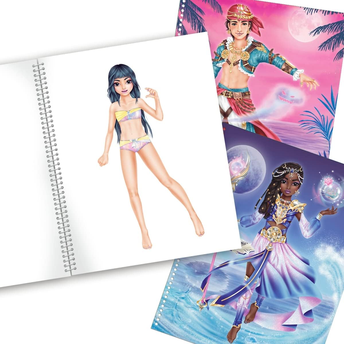 TOPModel Create Your Top Model Colouring Book Fantasy TM - 12147 - Colorland Toys