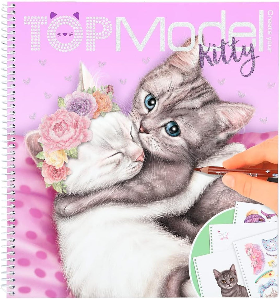 TOPModel Create Your Top Model Kitty Colouring Book TM-12282 — image 1