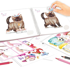 TOPModel Create Your Top Model Kitty Colouring Book TM - 12282 - Colorland Toys