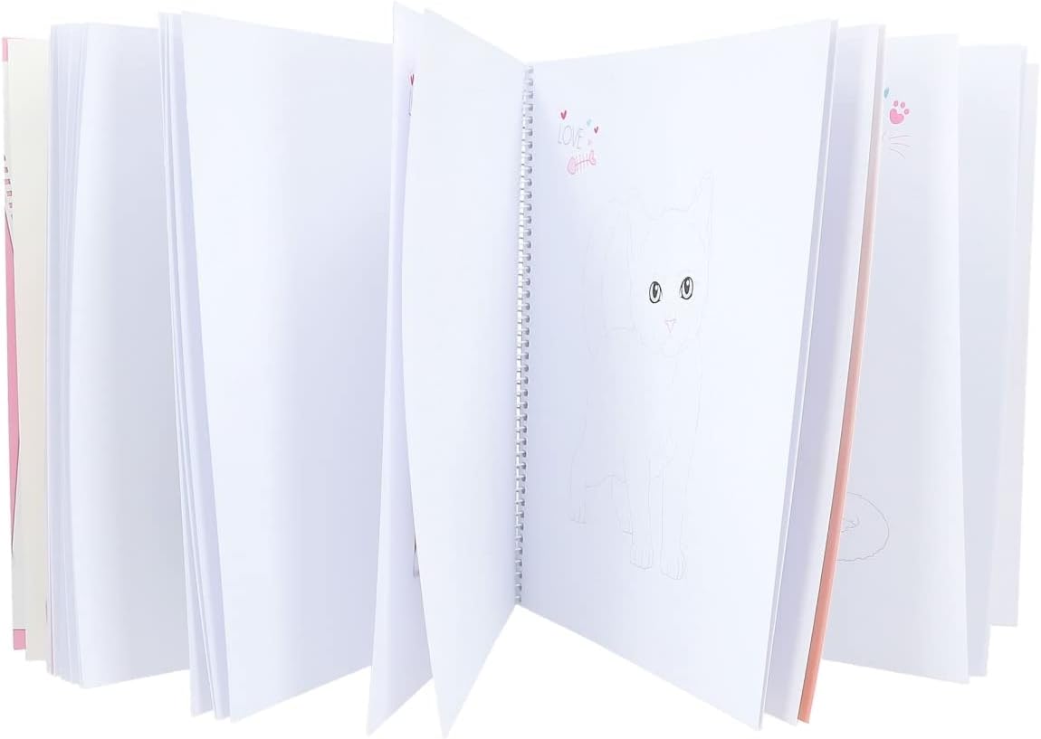 TOPModel Create Your Top Model Kitty Colouring Book TM - 12282 - Colorland Toys