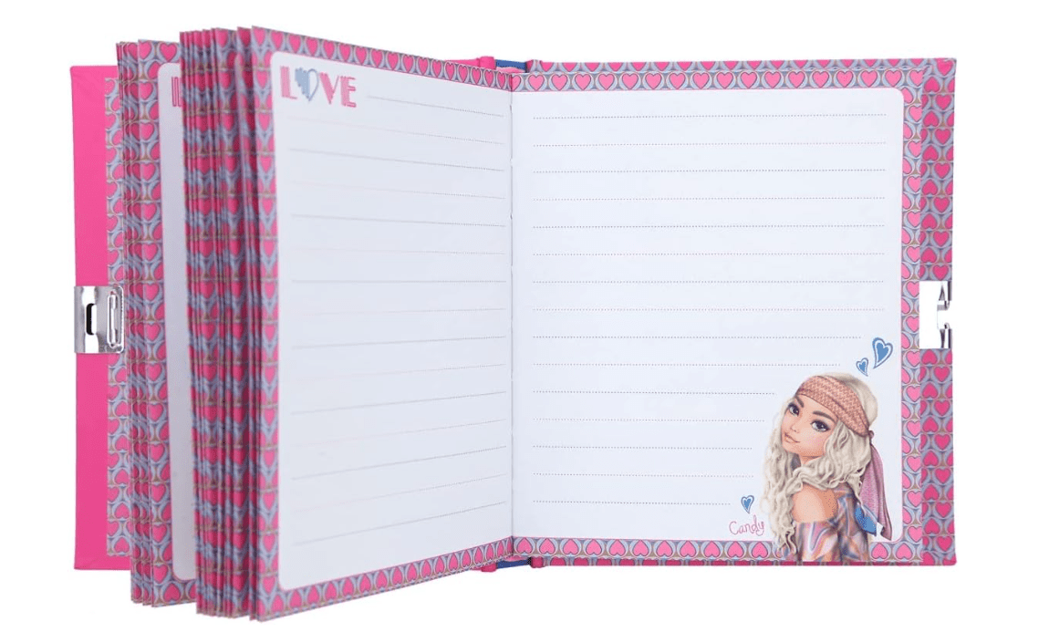 TOPModel Diary with Padlock Design 1 Seventies TM - 12053 - Colorland Toys