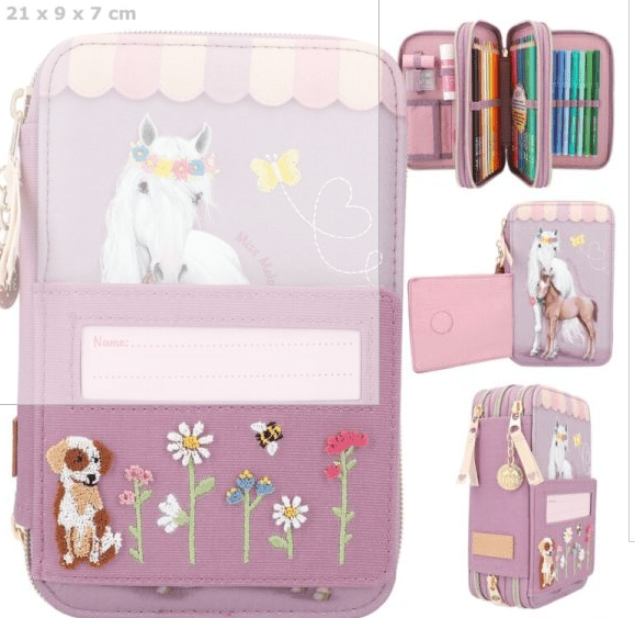 TOPModel Miss Melody Triple Pencil Case Farm House TM-12357