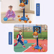 Toss Game 3-In-1 Throwing Basketball, Sucker Scoring Target, Ferrule Toys 801-17