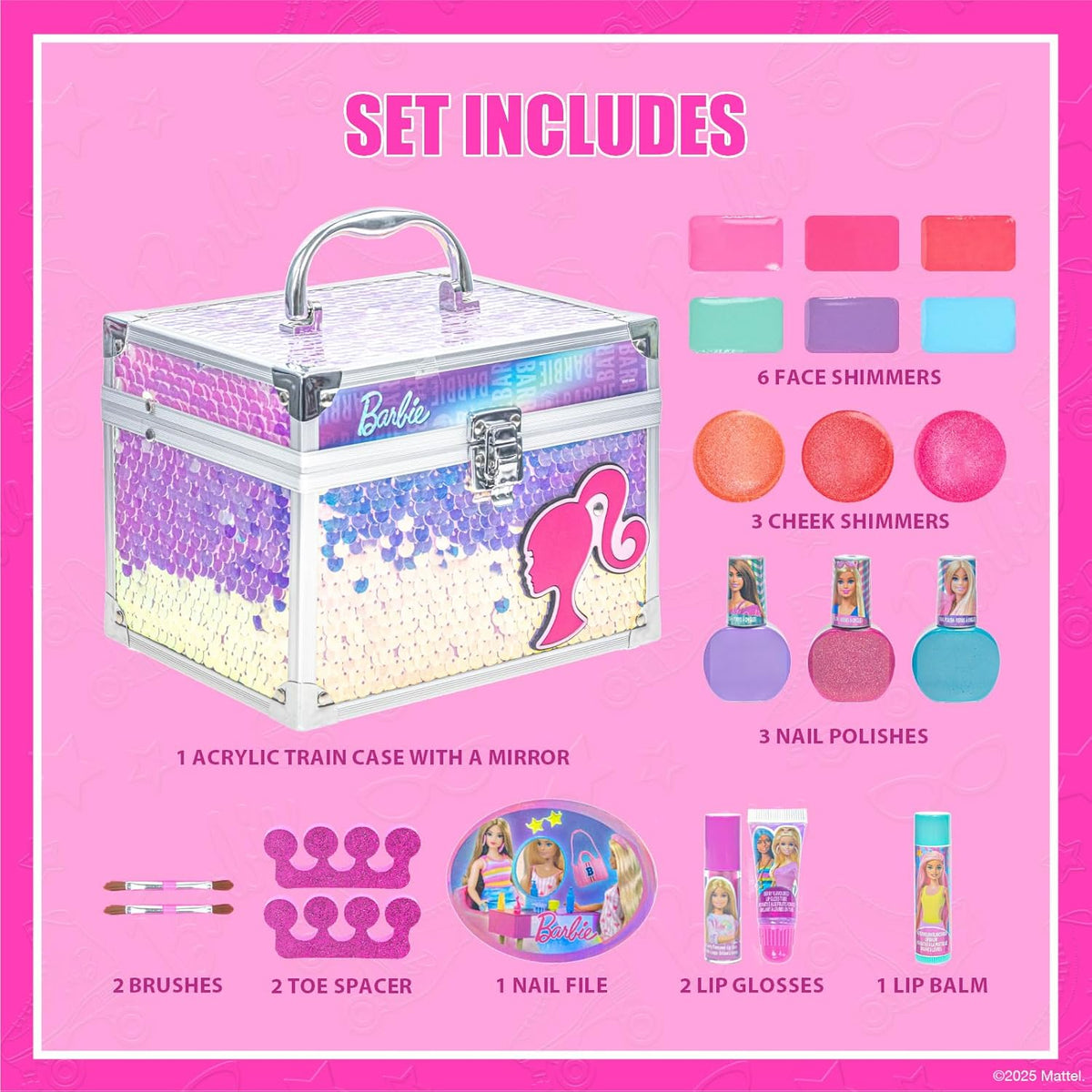 Townley Girl Barbie Movie Kids Washable Makeup Kit for Girls — image 2