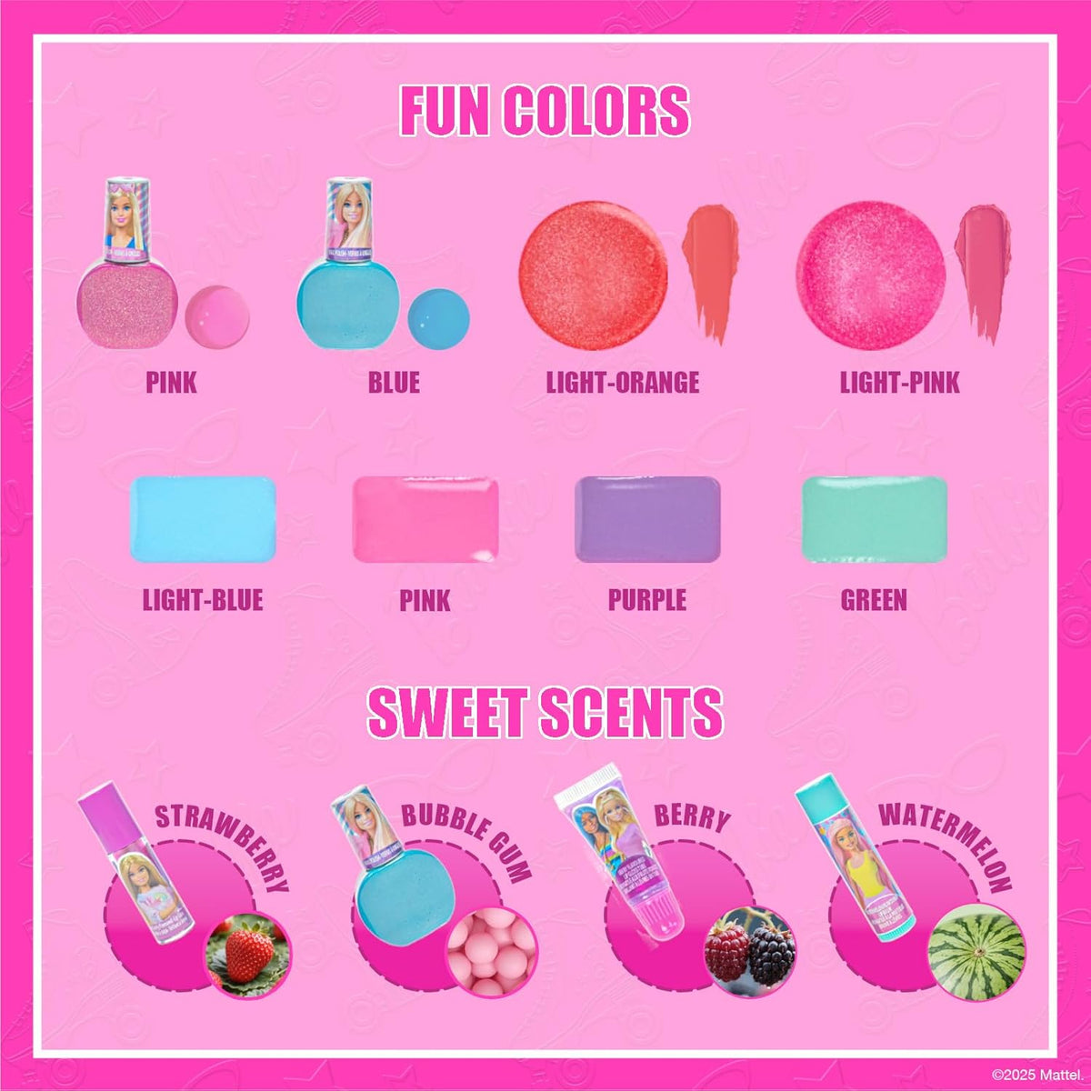 Townley Girl Barbie Movie Kids Washable Makeup Kit for Girls — image 3
