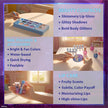 Townley Girl Disney Frozen Train Case Cosmetic Makeup Set for Kids