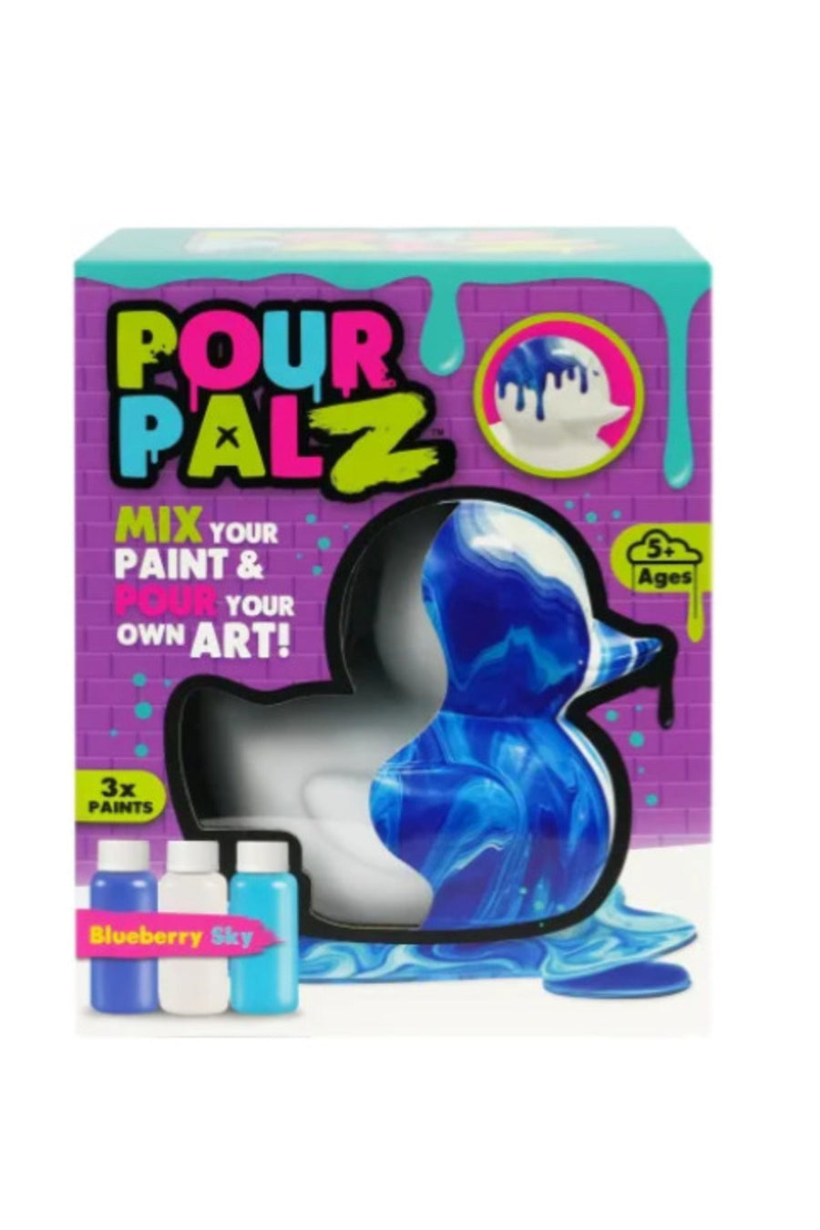 Toy Monster Pour Palz Rubber Duck Large DIY Paint Pour Art Kit — image 3