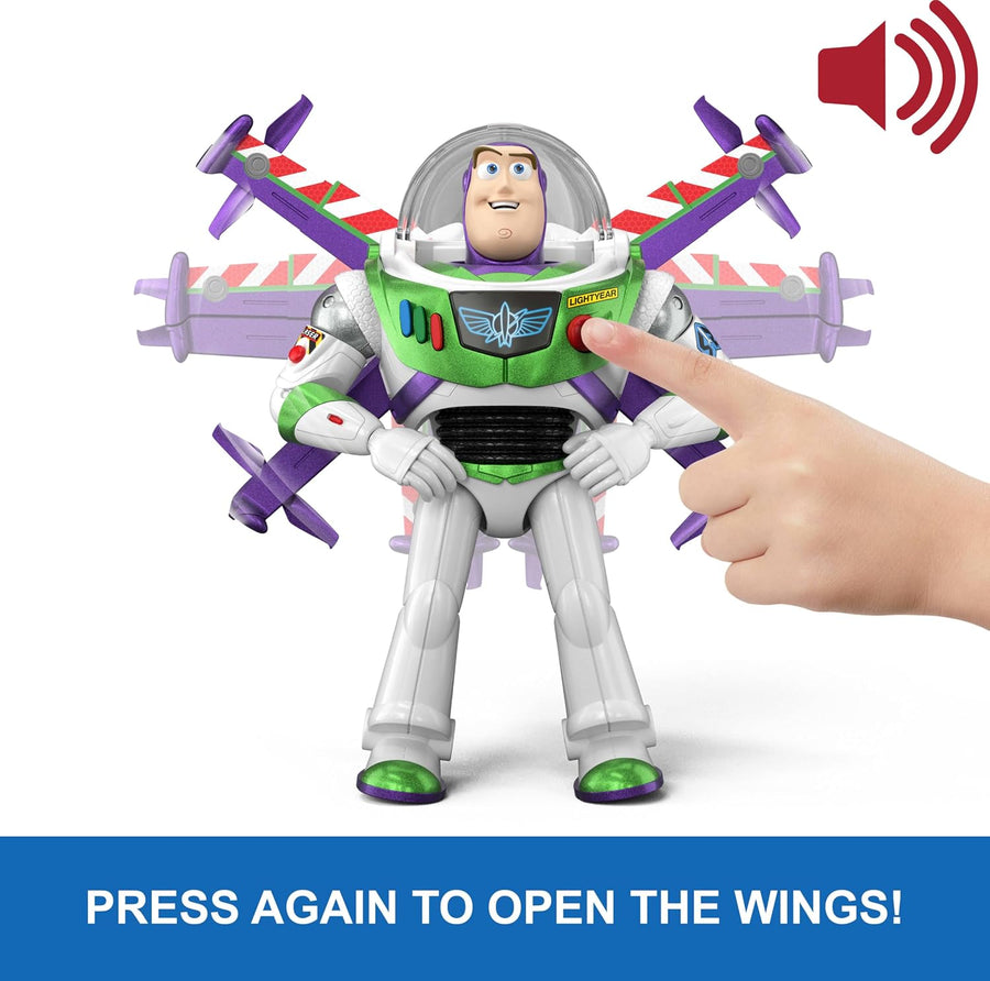 Toy Story 5 12” Flight Mode Buzz Lightyear Hi-Tech Figure — image 4