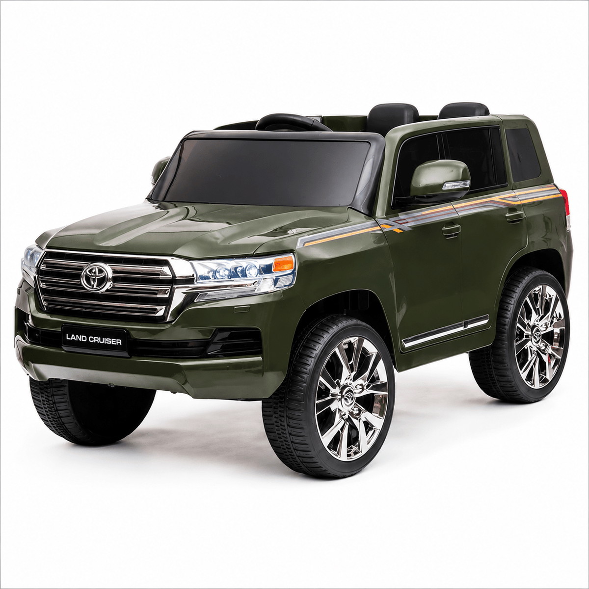 Toyota Land Cruiser 12V Kids Ride-On | Green JJ2022 - Colorland Toys