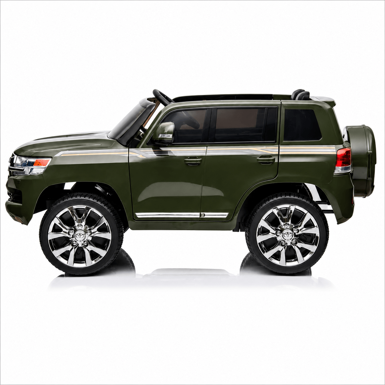Toyota Land Cruiser 12V Kids Ride-On | Green JJ2022 - Colorland Toys