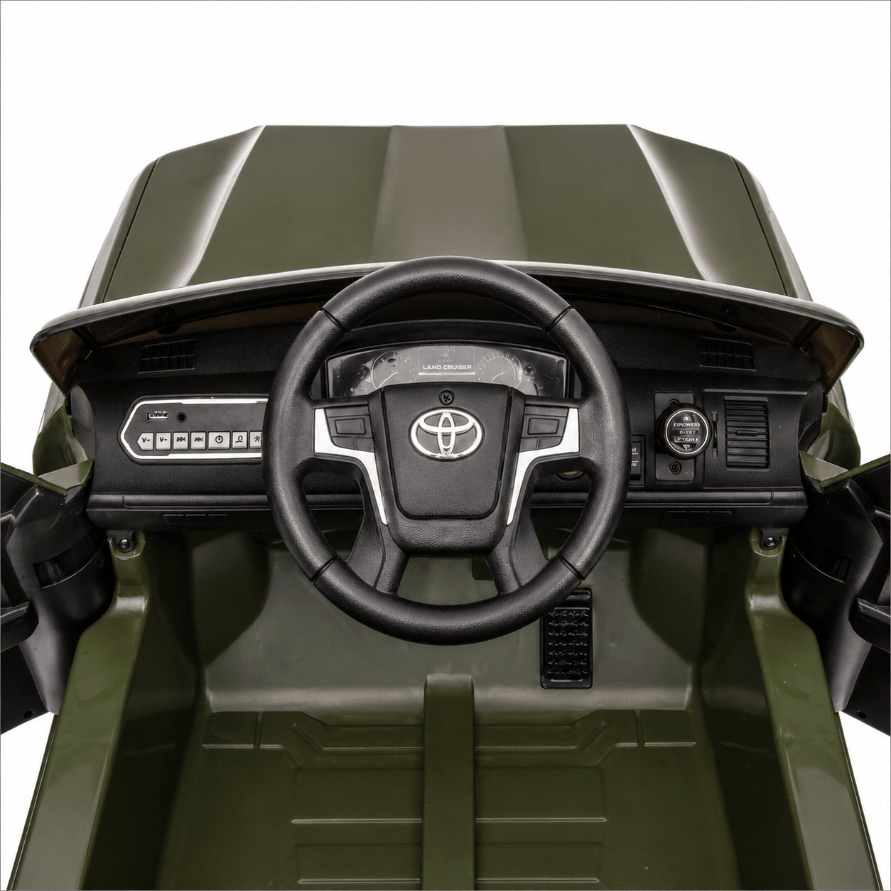 Toyota Land Cruiser 12V Kids Ride-On | Green JJ2022 - Colorland Toys