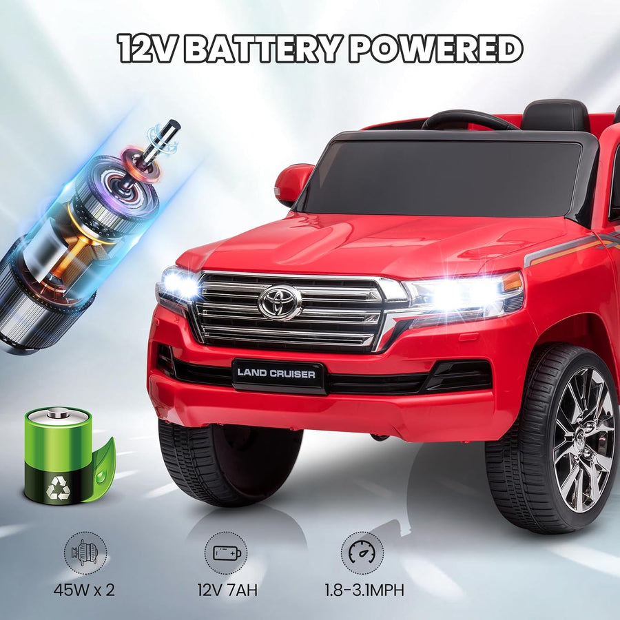 Toyota Land Cruiser 12V Kids Ride-On | Red JJ2022 — image 10