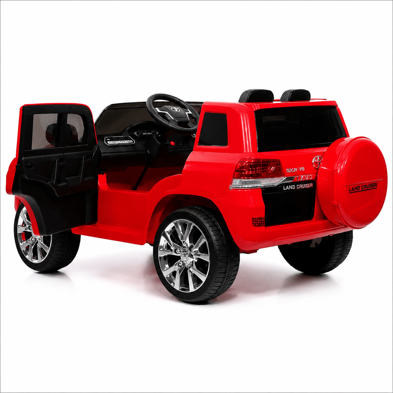 Toyota Land Cruiser 12V Kids Ride-On | Red JJ2022 - Colorland Toys