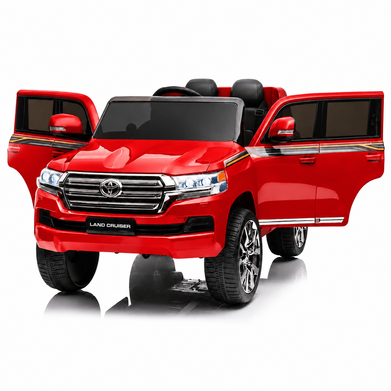 Toyota Land Cruiser 12V Kids Ride-On | Red JJ2022 - Colorland Toys
