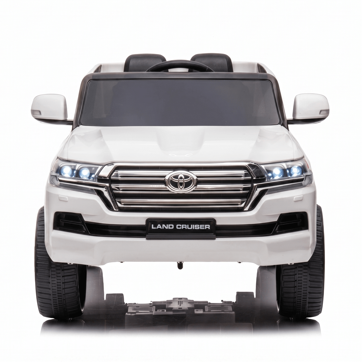 Toyota Land Cruiser 12V Kids Ride-On | White JJ2022 - Colorland Toys