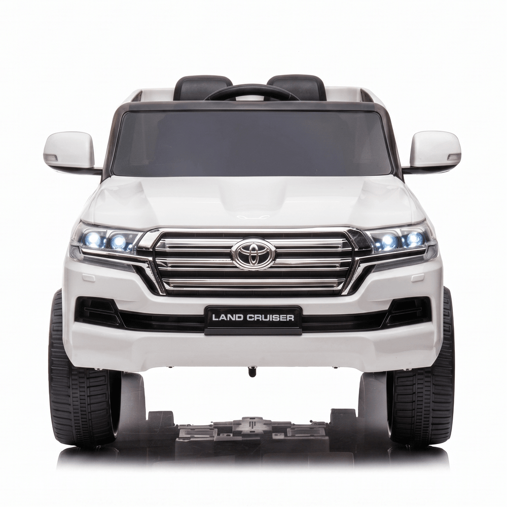 Toyota Land Cruiser 12V Kids Ride-On | White JJ2022 - Colorland Toys