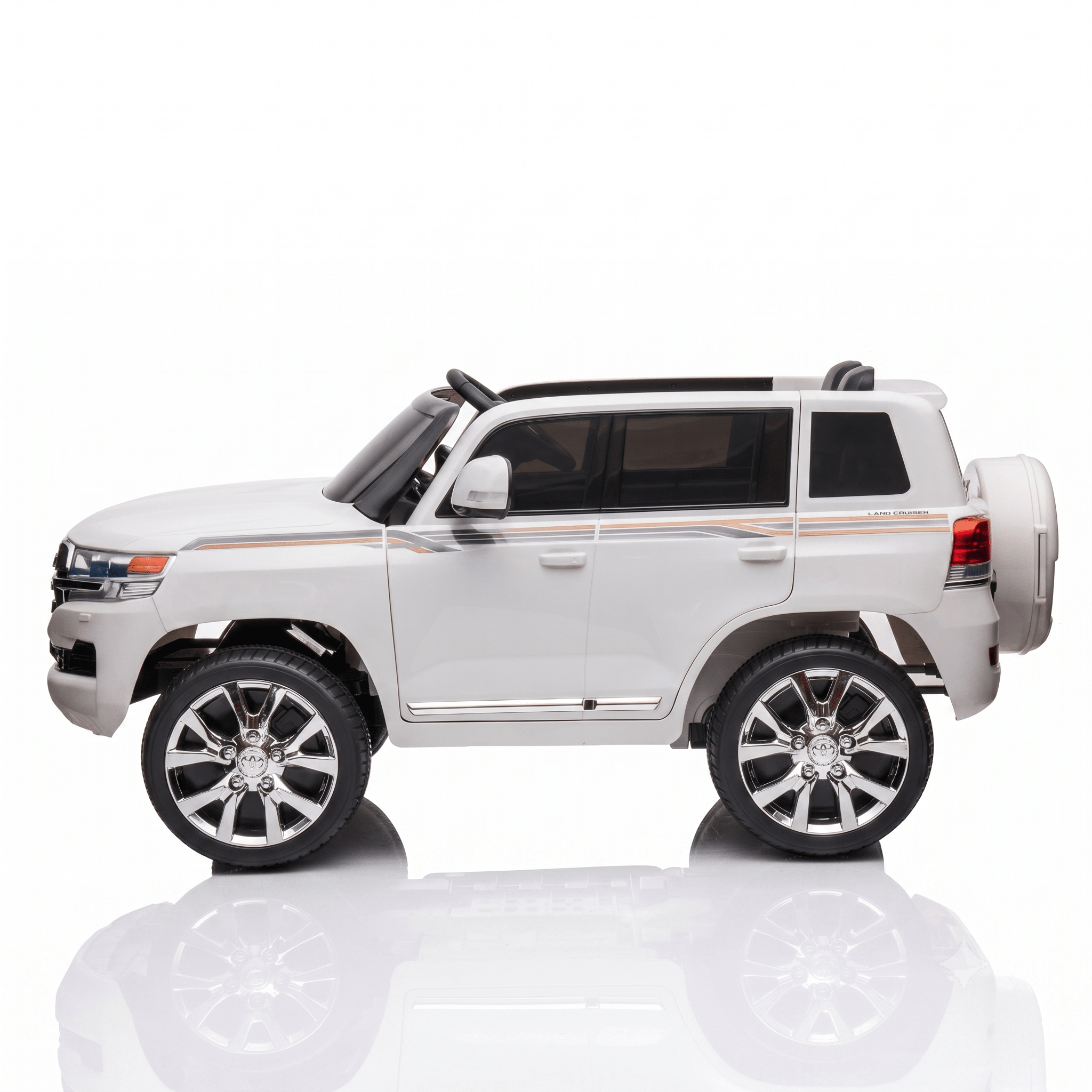 Toyota Land Cruiser 12V Kids Ride-On | White JJ2022 - Colorland Toys