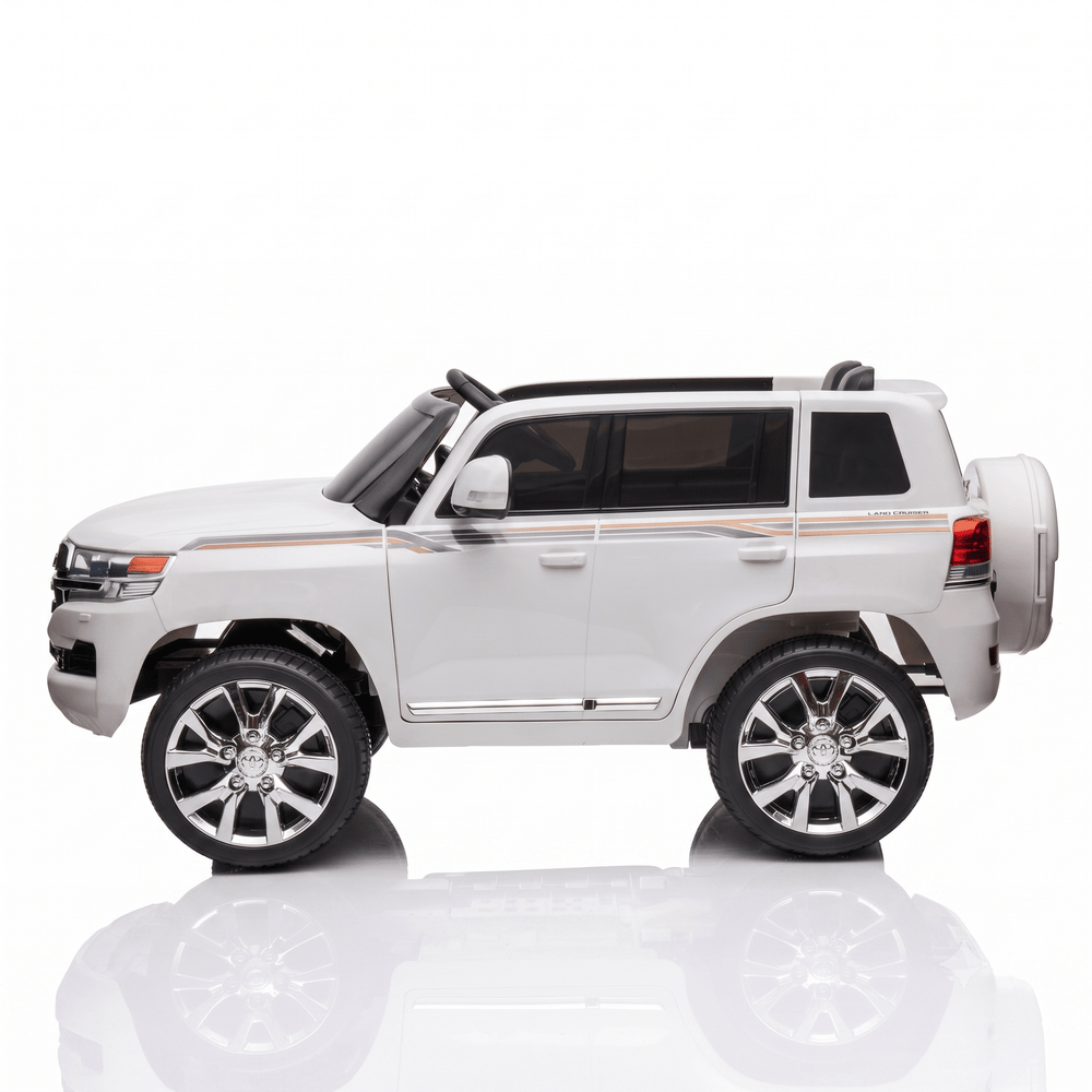 Toyota Land Cruiser 12V Kids Ride-On | White JJ2022 - Colorland Toys