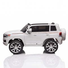 Toyota Land Cruiser 12V Kids Ride-On | White JJ2022 - Colorland Toys