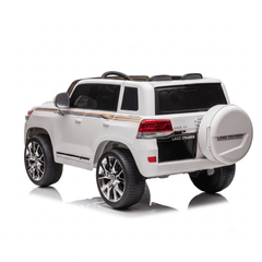Toyota Land Cruiser 12V Kids Ride-On | White JJ2022 - Colorland Toys