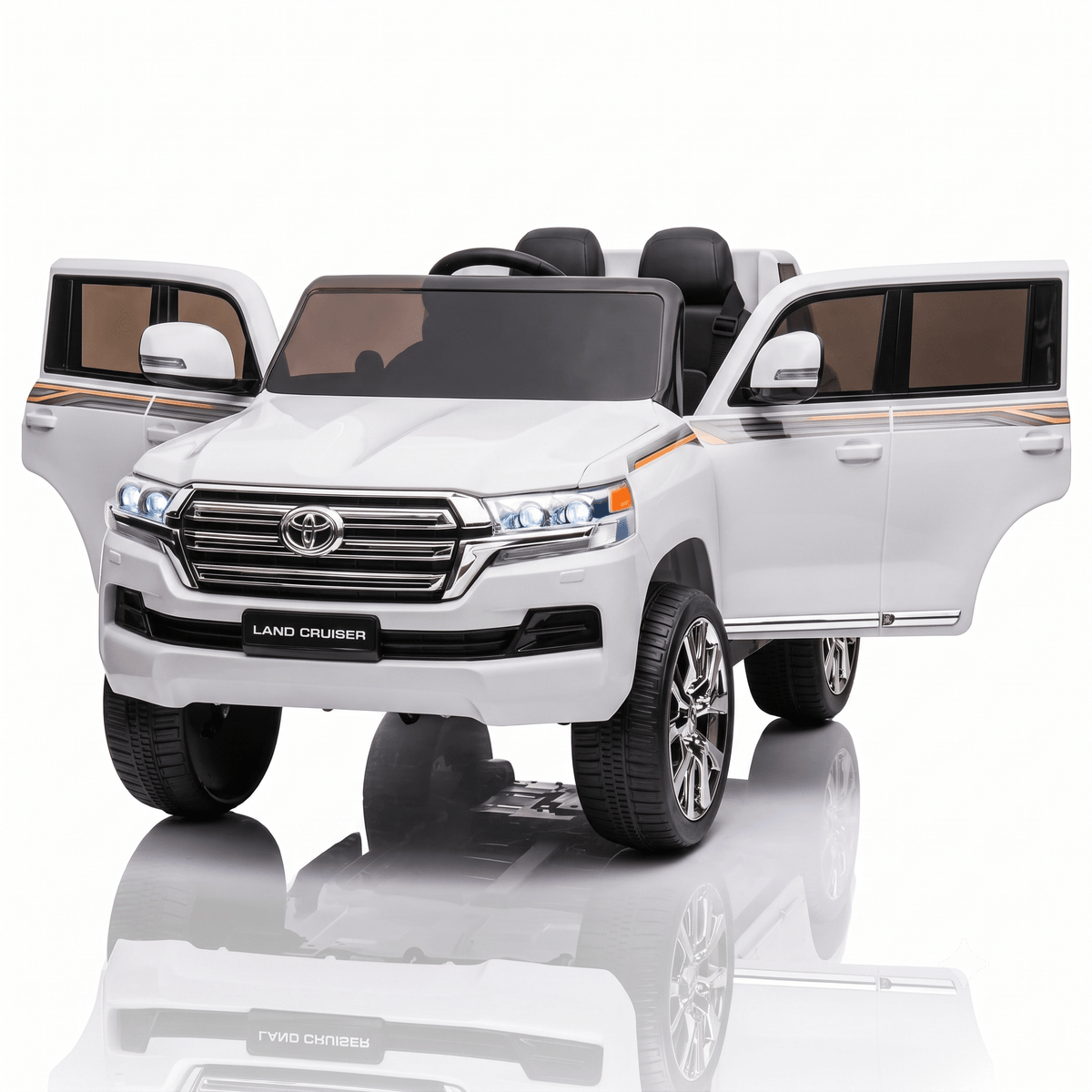 Toyota Land Cruiser 12V Kids Ride-On | White JJ2022 — image 2
