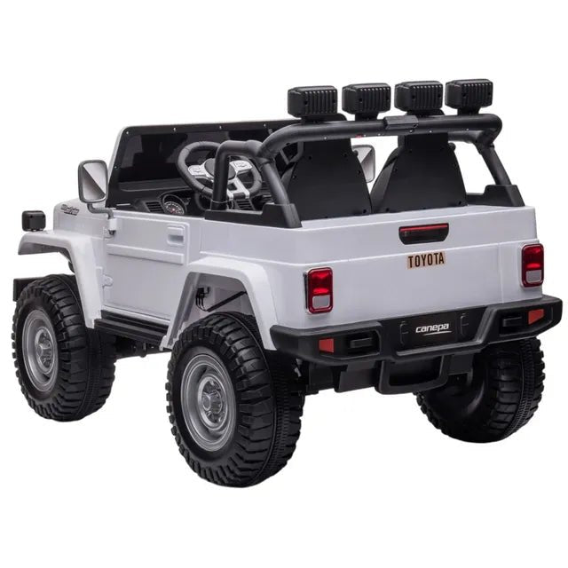Toyota Land Cruiser 24V Kids Ride-On Car – White, 2-Seater (S316) — image 3