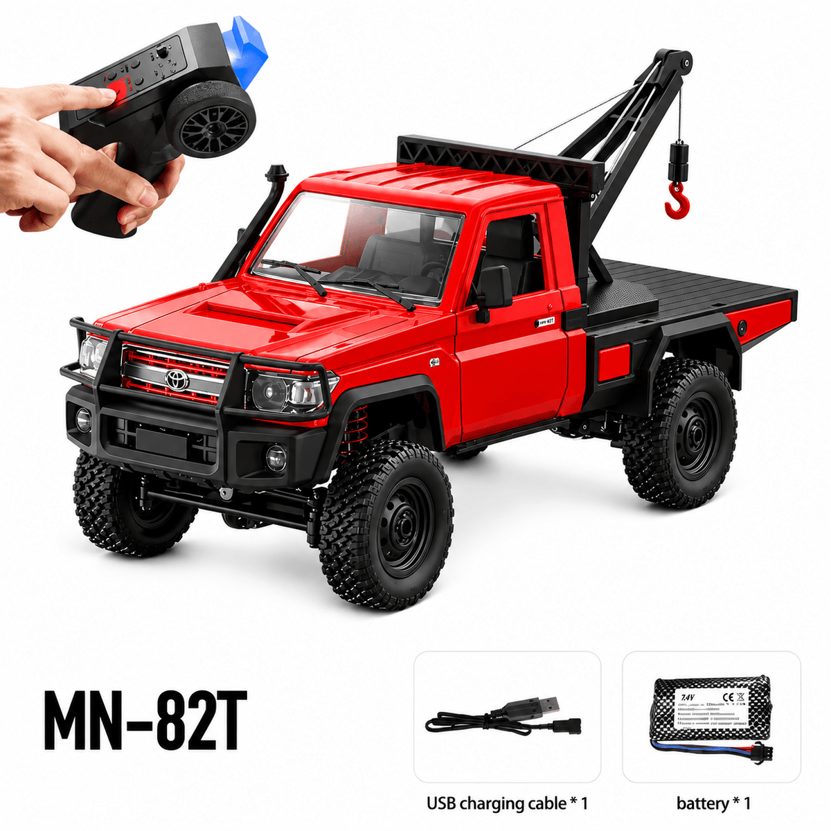 Toyota Land Cruiser 4x4 RC Crane 1:12 | MN-82T - Assorted - Colorland Toys