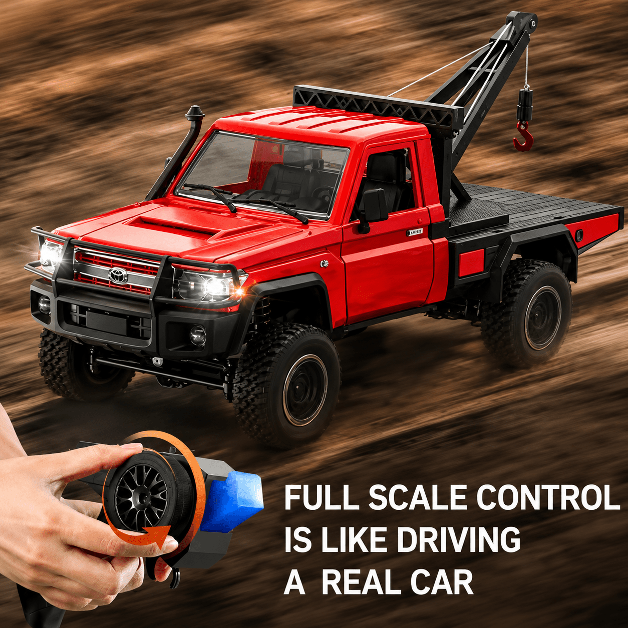 Toyota Land Cruiser 4x4 RC Crane 1:12 | MN-82T - Assorted - Colorland Toys