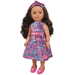 Hayati Girl Doll Jeddah Floral Dress 18inch TP100175 - Colorland Toys