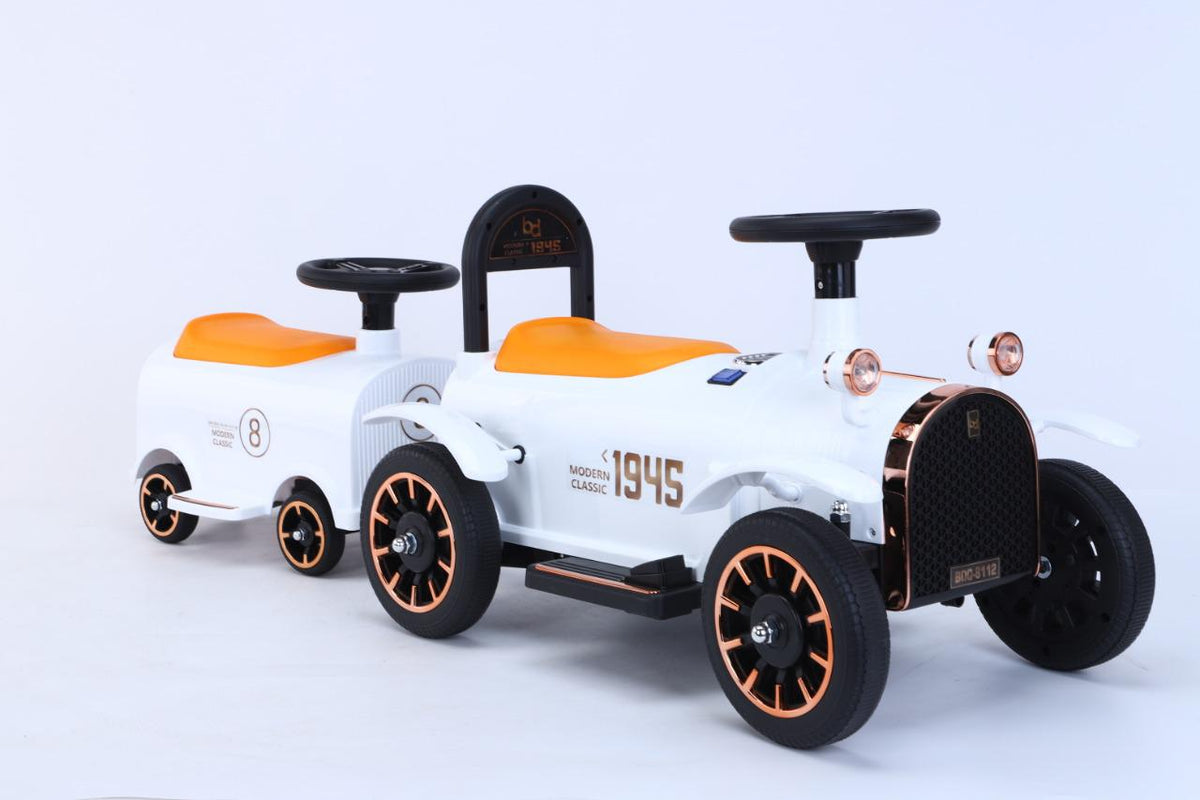 Train with Attachment White 8112 - T - Colorland Toys