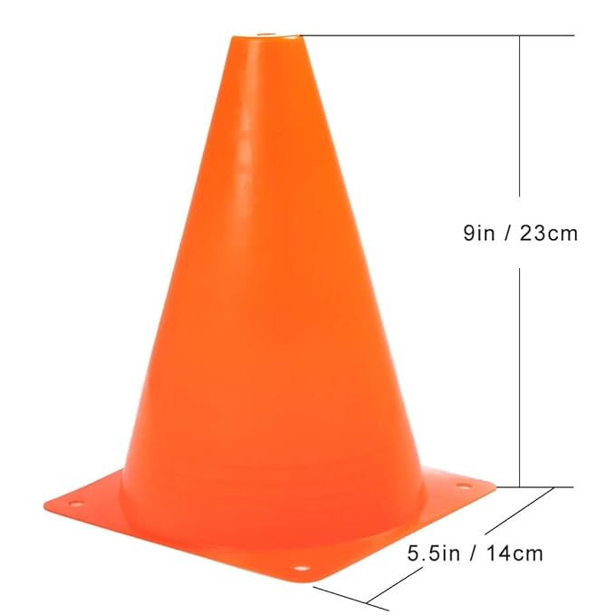 Training Cones Set 9inch 5pcs FC901 - Colorland Toys