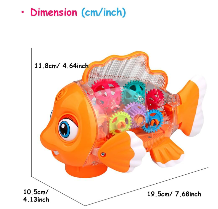 Transparent Gear Fish YJ-3034 — image 3