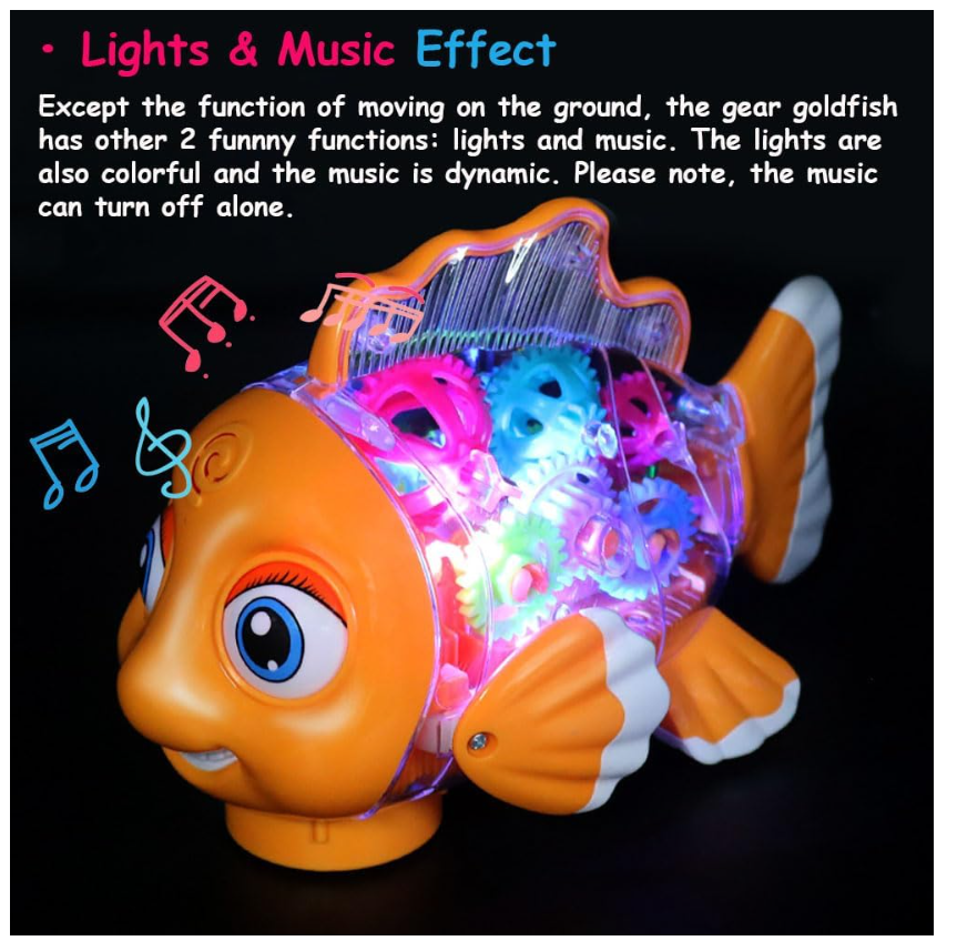 Transparent Gear Fish YJ-3034 — image 2