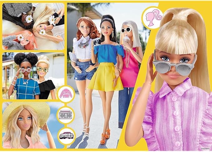 Trefl Glitter Barbie Mattel 100 - Pcs 14830 - Colorland Toys