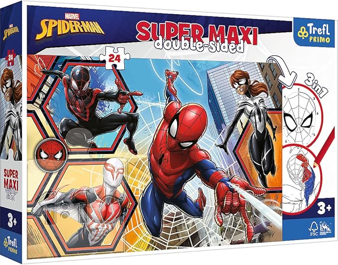 Trefl Spiderman Goes Into Action Super Maxi 24-Pcs 41006