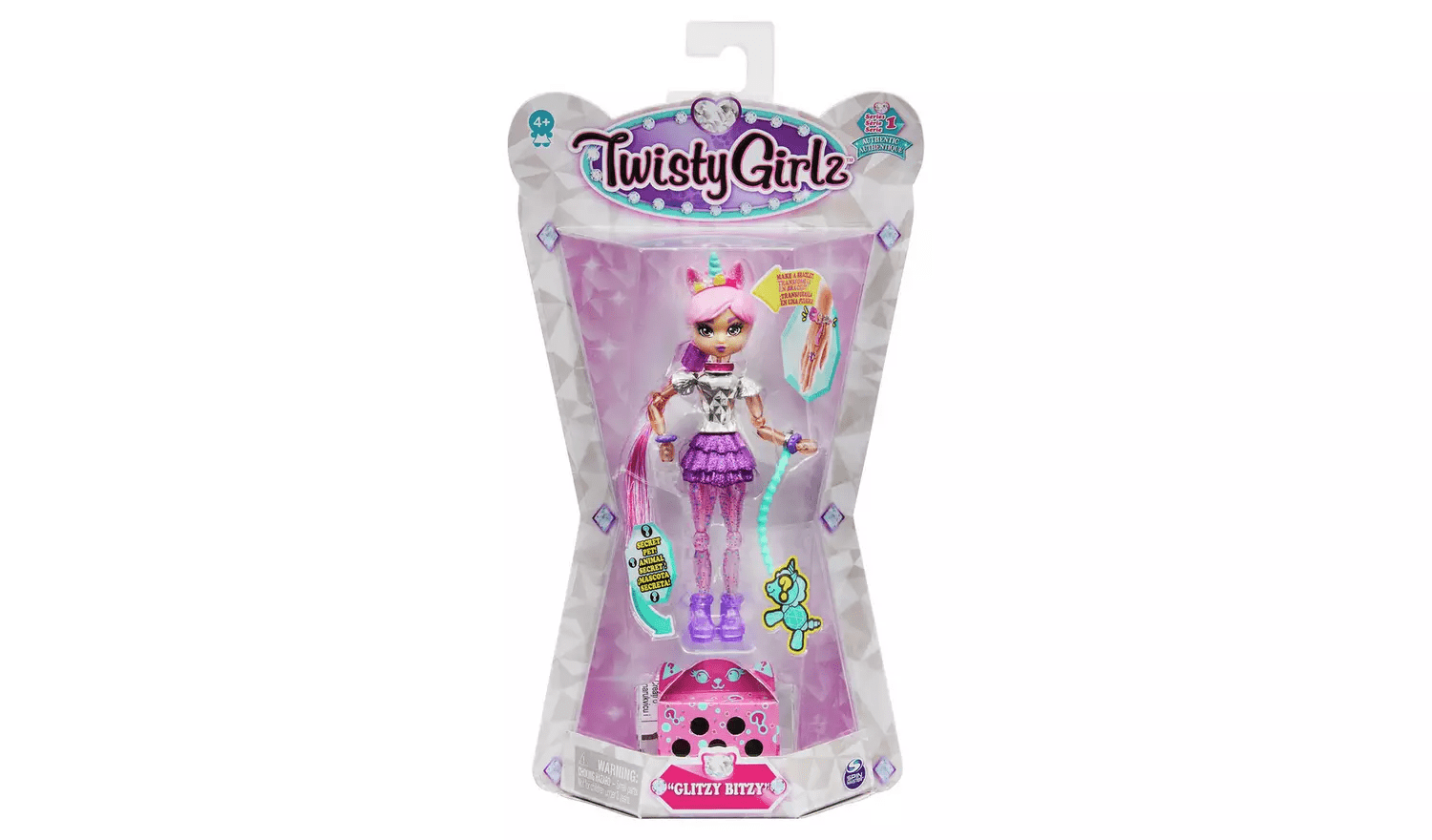 Twisty Girlz Transforming Doll Glitzy Bitzy 6059393 - Colorland Toys