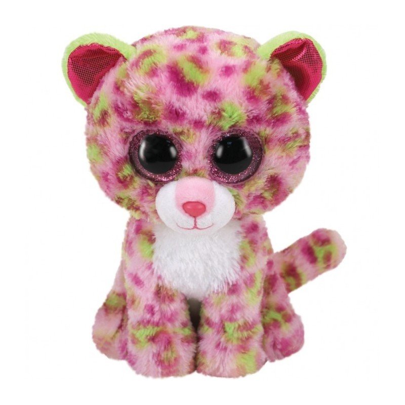 TY Beanie Boos Lainey the Leopard with Glitter Eyes 6inch 36312