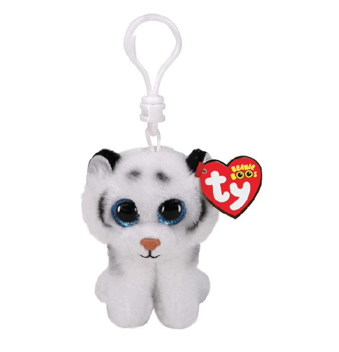 TY Beanie Boos Tundra the White Tiger Clip 3inch 35234 — image 1