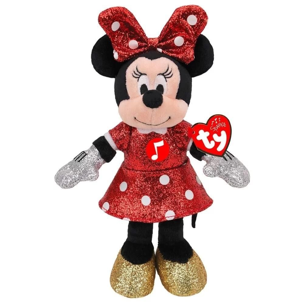 TY Disney Minnie Sparkle Red Sound Plush Regular 41266 - Colorland Toys