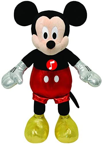 TY Disney Plush Mickey with Sound Sparkle 8inch 41072 - Colorland Toys