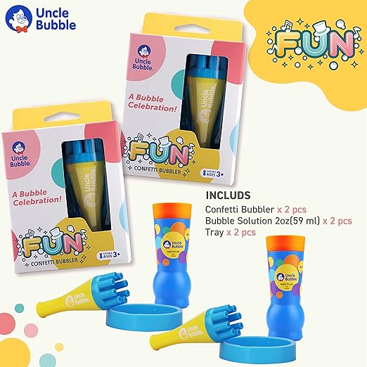 Uncle Bubble Fun Confetti Bubbler — image 7