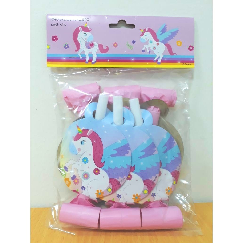 Unicorn Blowout with Card 6 Pcs — image 1
