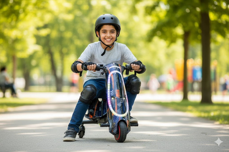Pro Ride Mini Drift Scooter 36V – Urban Black | LED & Bluetooth Ride-On — image 2