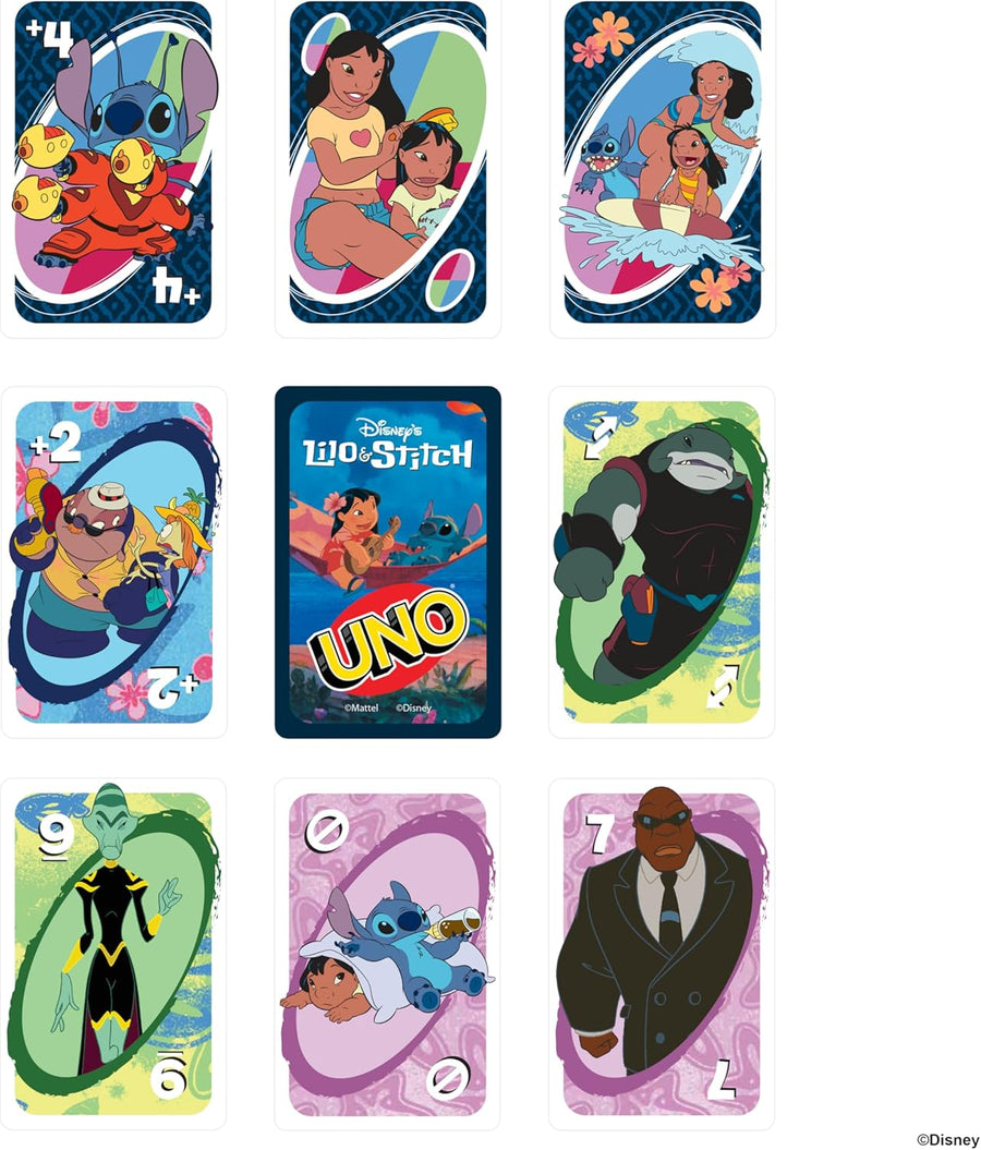 UNO® Disney Lilo &amp; Stitch Edition – لعبة بطاقات قابلة للتجميع مع قاعدة "Ohana" الخاصة JCC10 — image 5